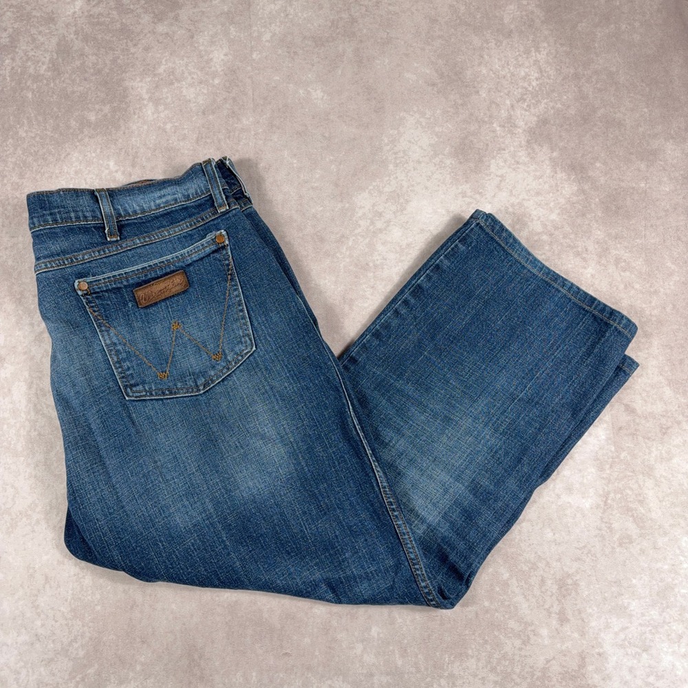 Wrangler Retro Relaxed Bootcut Jeans WRT20JH Stretch Denim 40x32 Blue Mens‎